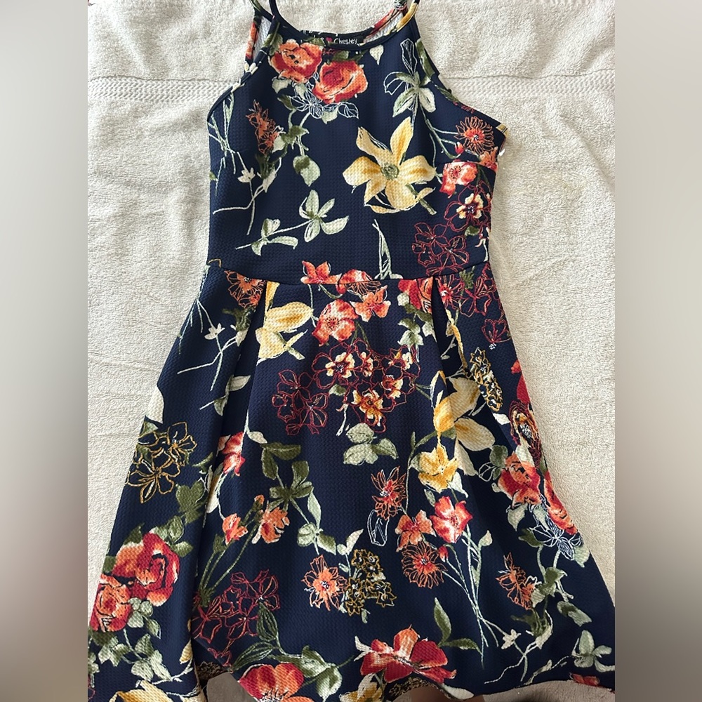 Medium flower skater dress